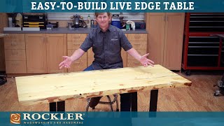 Building a Live Edge Slab Table DIY Slab [upl. by Elah817]