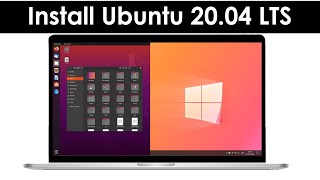 How to Dual Boot Ubuntu 2004 LTS and Windows 10  2020 [upl. by Aveline]