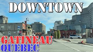 Gatineau  Quebec  Canada  4K Downtown Drive [upl. by Lahcsap]