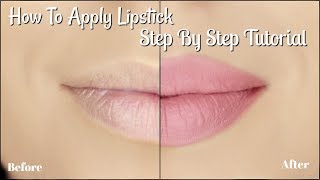 How To Apply Lipstick Tutorial  5 Easy Steps  Liquid Lipstick [upl. by Valenba]