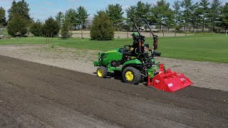 Gardening For Profit John Deere 1025R Tractor Maschio Tiller [upl. by Ilse41]