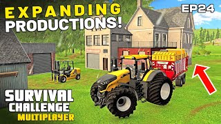 MORE PRODUCTIONS  Survival Challenge Multiplayer  FS22  Episode 24 [upl. by Ewan]