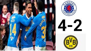 Borussia Dortmund Vs Rangers FC Extended Highlights  UEF Europa league 2022 [upl. by Oniskey748]