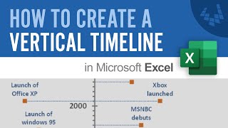 How to Create a Vertical Timeline in Excel [upl. by Naie]