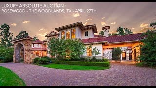 The Woodlands Houston Texas Mansion For Sale  Golf Course Property [upl. by Arel]