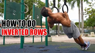 How to do Inverted Rows Underrated [upl. by Allenotna]