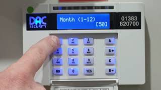 How to change the time and date on the Pyronix Euro Mini  Euro 46 control panel [upl. by Nodarse]