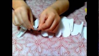 Tutorial Rosa di carta crespa ♥ Paper rose [upl. by Inalaeham]