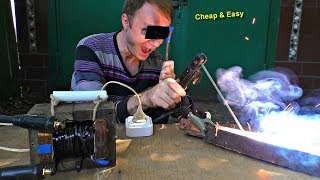 Easy Welding machine DIY  ⚡🔥 Cheap Simple Compact [upl. by Lakim557]