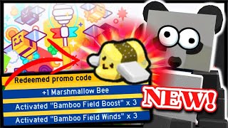 ALL NEW CODE FREE MARSHMALLOW BEE amp   Roblox Bee Swarm Simulator [upl. by Nelhsa785]