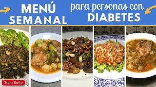 Menú semanal para DIABÉTICOS fácil y barato  Cocina de Addy [upl. by Aivato587]