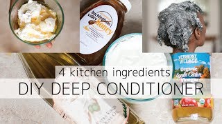 Homemade Deep Conditioner  4c Natural Hair [upl. by Pontone]