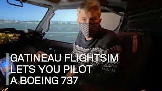 Gatineau flightsim lets you pilot a Boeing 737 [upl. by Nitsugua924]