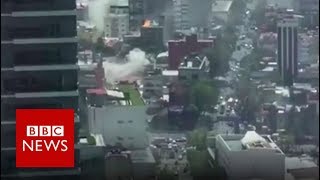 Mexico Moment earthquake struck  BBC News [upl. by Srednas770]