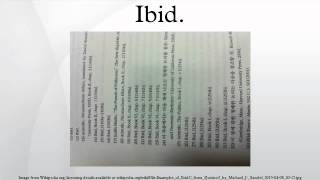 Ibid [upl. by Harvard475]