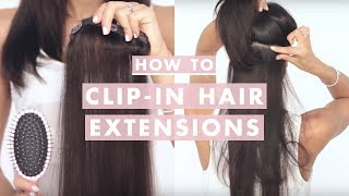 How to Clip In Luxy Hair Extensions [upl. by Nevarc740]