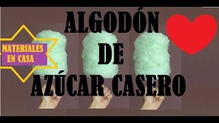 DIY FÁCIL❤ ALGODÓN DE AZÚCAR CASEROMATERIALES ENCONTRADOS EN CASA [upl. by Fine]