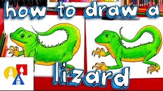 How To Draw A Realistic Lizard [upl. by Lewert]