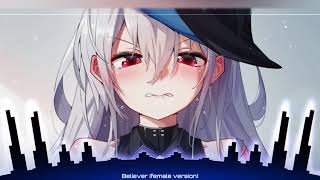 Nightcore  Believer  Imagine Dragons Female version by Romy Wave [upl. by Chavaree]