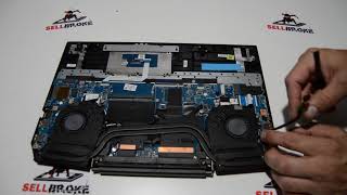 How to Disassemble HP Pavilion Gaming 15 dk0055nr Laptop [upl. by Halstead]