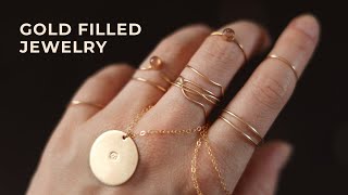 Make GOLD FILLED jewelry  no solder easy Gold fill tutorial [upl. by Rossner]