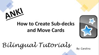 How to Create Subdecks and Move Cards on ANKI English Version [upl. by Disraeli141]