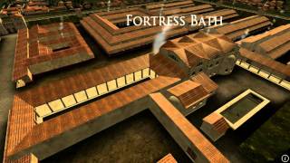 Animation of ancient Roman Fort in Caerleon Wales [upl. by Natalia]