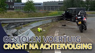 Gestolen voertuig crasht na achtervolging op de A2  Politievlogger  Team Lekpoort [upl. by Nohtanoj195]