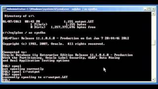 Oracle DBA Justin  How to use the spool command in Sqlplus [upl. by Port]