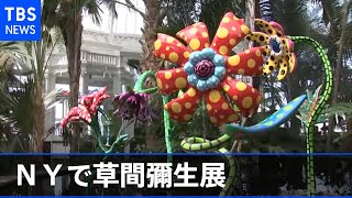 ＮＹ・世界最大級の植物園で草間彌生さんの展覧会 １０月末まで [upl. by Sheedy]