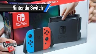 Nintendo Switch Unboxing Menü und erste Schritte [upl. by Gnurt]