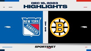 NHL Highlights  Rangers vs Bruins  December 16 2023 [upl. by Beckerman]