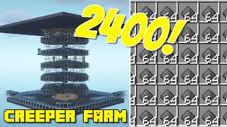 CREEPER FARM for Minecraft Java No Cats [upl. by Janean]