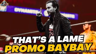 JDfromNY BURIES Adam Coles Explanation Promo On AEW Dynamite [upl. by Lydon939]