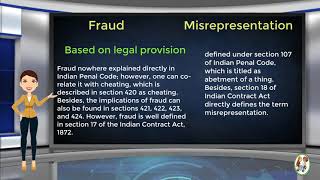 What is Difference Between Fraud amp Misrepresentation [upl. by Namzed]