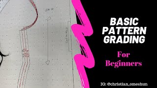 Basic Pattern Grading for Beginners CHRISTIAN OMESHUN TV [upl. by Alphonse]