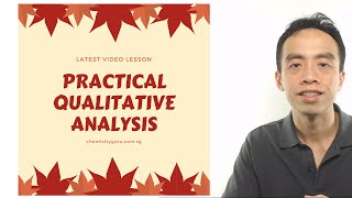 Practical Qualitative Analysis [upl. by Yila]