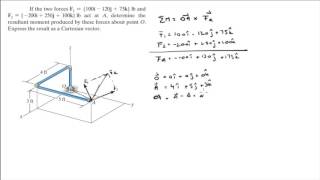 Determine the resultant moment produced by these forces about point O [upl. by Hagai]