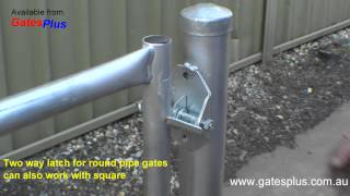 Gate Latch 2 way for round pipe and square [upl. by Jacquenette]