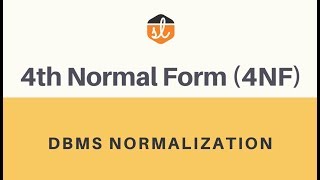 4th Normal Form 4NF  MultiValued Dependency  Database Normalization [upl. by Annawd905]