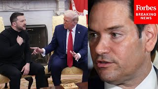 You Dont See All The Things That Led Up To This Rubio Defends Trump After Clash With Zelensky [upl. by O'Carroll]