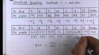 How To  Do a Stratified Sample 1 [upl. by Gerta]