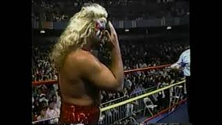 Starrcade The Rock n Roll Express vs The Fabulous FreebirdsStan Hansen promo WCW December 1990 [upl. by Bithia253]