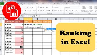 How to Rank Items Using Excel RANK Functions [upl. by Lonnard]