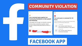 Facebook Community guide violations on my account  wait 19 hrs before I can post or comment [upl. by Aker]