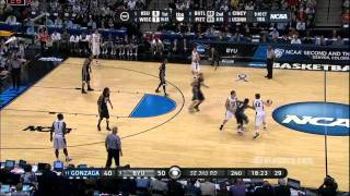 Jimmer Fredette Destroys Gonzaga NCAA [upl. by Missak]