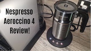 Nespresso Aeroccino 4 Milk Frother Review  Worth upgrading from the Aeroccino 3 [upl. by Atneciv692]