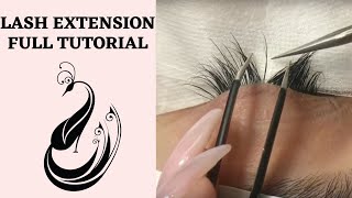 Eyelash Extensions 101  Full Tutorial on Application [upl. by Nageet]