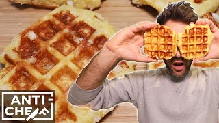 how to make PERFECT BELGIAN WAFFLES [upl. by Eillib]