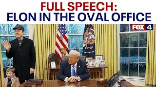 Elon Musk son at Oval Office FULL NEWS CONFERENCE [upl. by Connett]